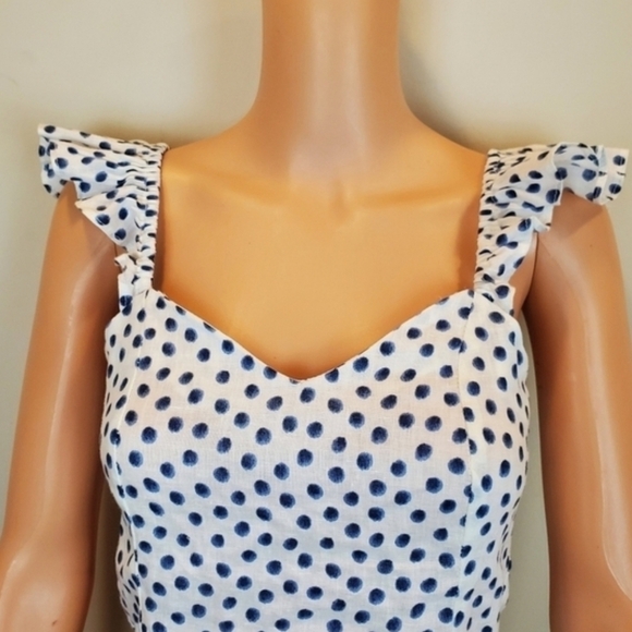 H&M polka-dot Sleeveless cropped top size XS - Picture 7 of 15